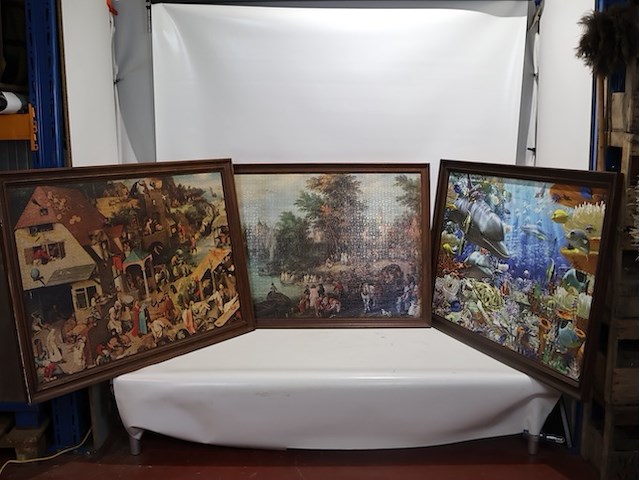Puzzel in kader (x3) - afbeelding 1 van  7