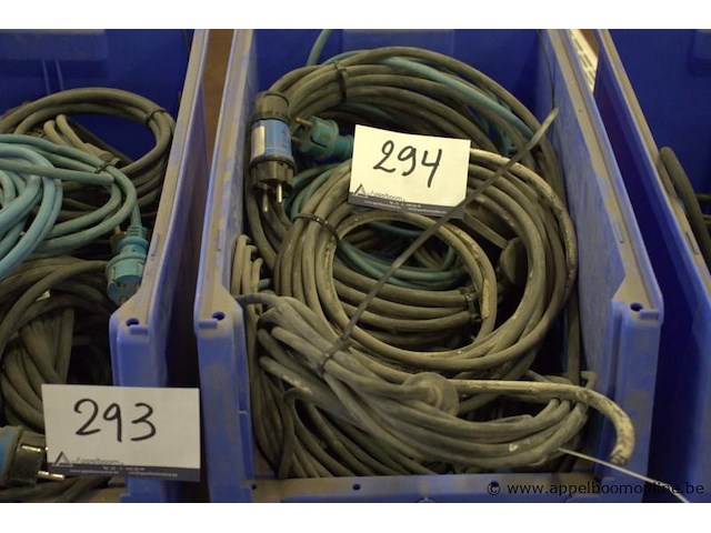 Pvc bak inhoudende elektrakabel - afbeelding 1 van  1