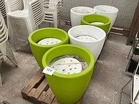 Pvc bloempot (6x) - afbeelding 1 van  5