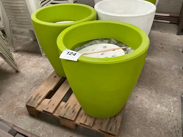 Pvc bloempot (6x) - afbeelding 2 van  5