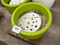 Pvc bloempot (6x) - afbeelding 3 van  5