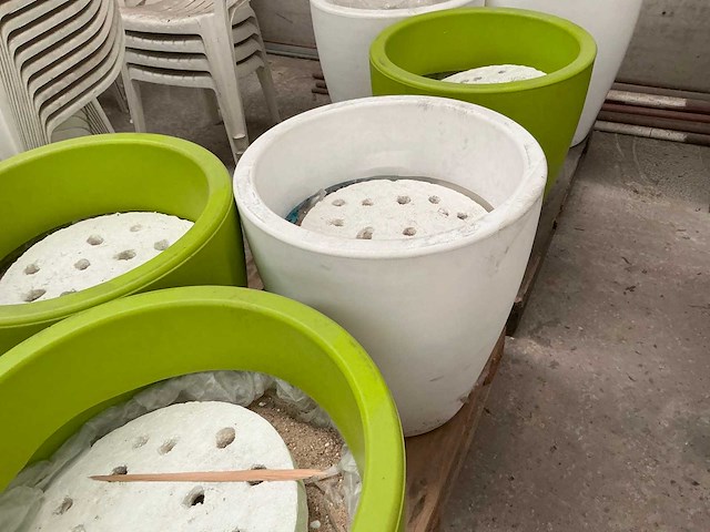 Pvc bloempot (6x) - afbeelding 4 van  5