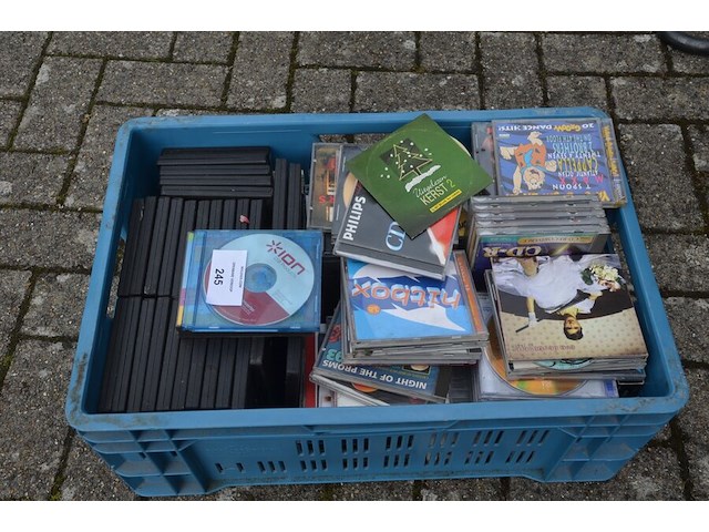 Pvc box cd/dvd, lege dvd hoesjes - afbeelding 1 van  5
