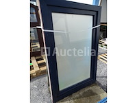 Pvc chassis ob blauw/wit dv gesandstraald