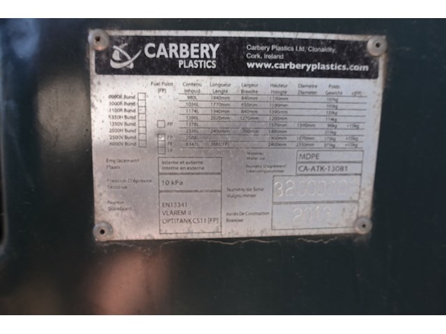 Pvc-dieseltank varbery plastics - afbeelding 3 van  5