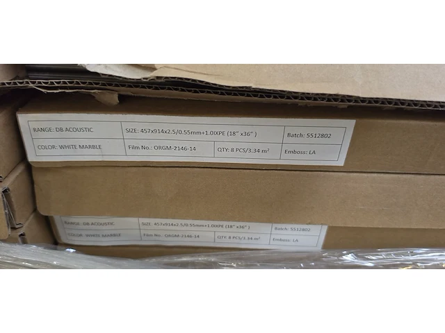Pvc dryback geïntegreerde ondervloer 146m² - afbeelding 2 van  3