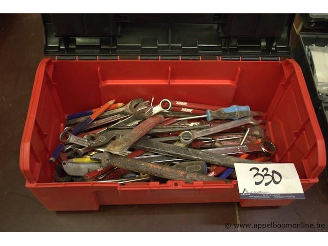 Pvc gereedschapskoffer facom met inhoud - afbeelding 1 van  2