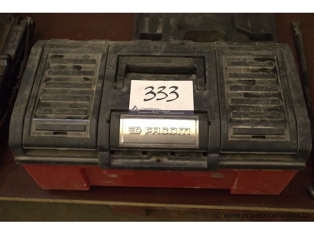 Pvc gereedschapskoffer facom met inhoud - afbeelding 1 van  2