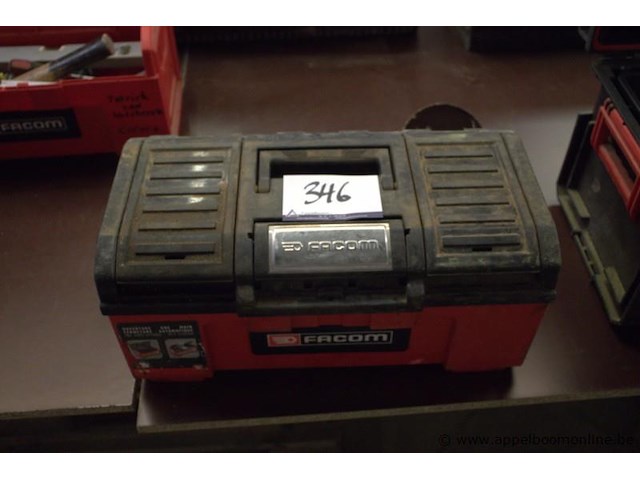 Pvc gereedschapskoffer facom met inhoud - afbeelding 1 van  2
