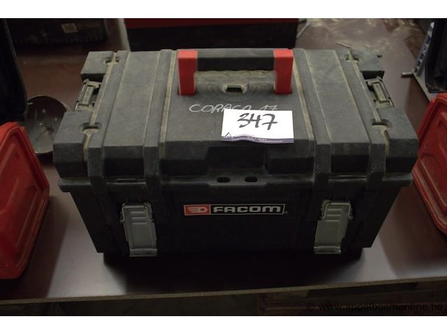 Pvc gereedschapskoffer facom met inhoud - afbeelding 1 van  3