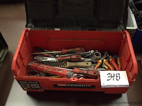 Pvc gereedschapskoffer facom met inhoud - afbeelding 1 van  2