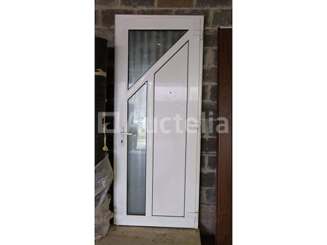 Pvc-ingangsdeur 58mm wit - afbeelding 2 van  4