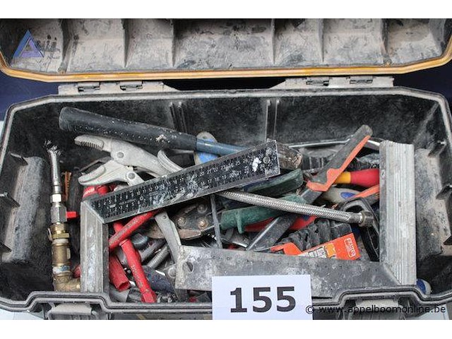 Pvc koffer met handgereedschap - afbeelding 2 van  3