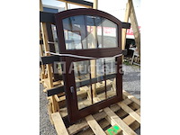 Pvc ob gebogen mahoniehouten 2-zijdig chassis (met geïntegreerde kruisverstevigingen)