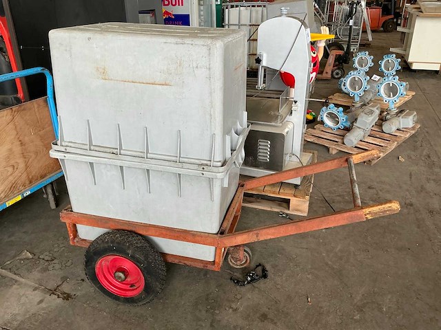 Pvc opbergbak (6x) met transportkar - afbeelding 1 van  4