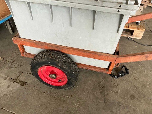 Pvc opbergbak (6x) met transportkar - afbeelding 2 van  4