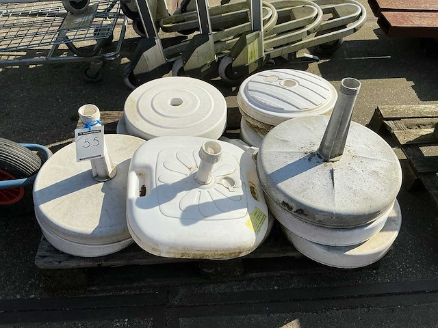 Pvc parasolvoeten (10x) - afbeelding 1 van  1