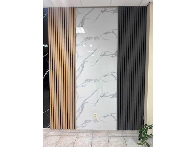 Pvc plaat 122x270cm marmerlook per 10 stuk - afbeelding 1 van  1