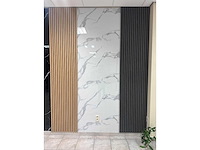 Pvc plaat 122x270cm marmerlook per 10 stuk