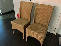 Pvc ratan eetkamerstoel (2x) - afbeelding 1 van  4