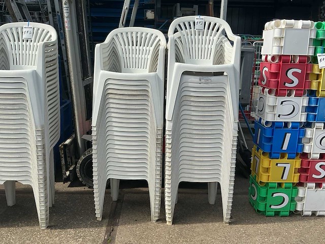 Pvc tuinstoel (45x) - afbeelding 1 van  2
