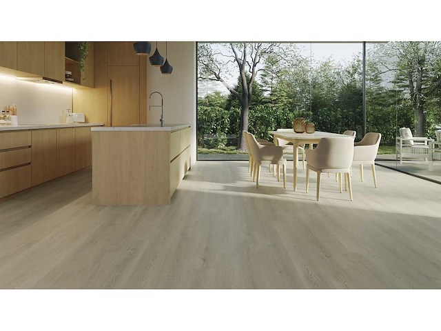 Pvc-vloer 108,72m² globe silver 1220x180mm - afbeelding 1 van  7