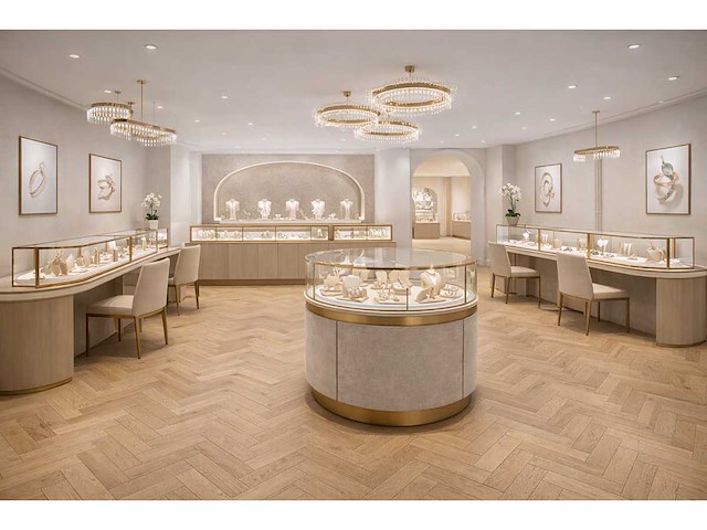 Pvc-vloer 125,86m² visgraat amande rustiek 640x128x7mm - afbeelding 1 van  3