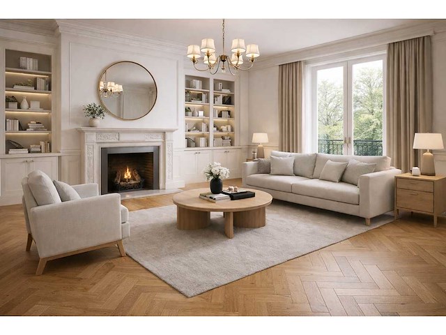 Pvc-vloer 62,93m² herringbone noisette 640x128x7mm - afbeelding 2 van  5