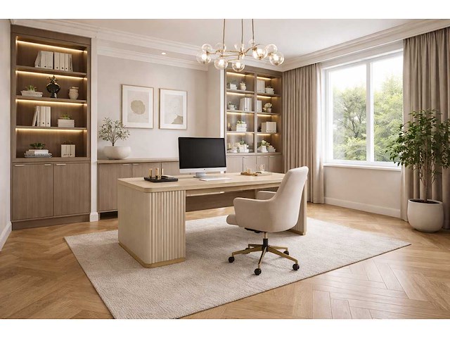 Pvc-vloer 62,93m² visgraat amande select 640x128x7mm - afbeelding 2 van  3