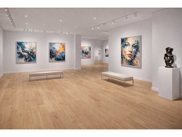 Pvc-vloer 81,6m² amande rustiek 1220x228x6mm - afbeelding 3 van  4