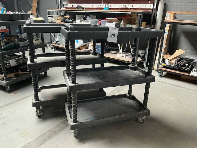 Pvc werkkar (2x) - afbeelding 1 van  2