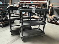 Pvc werkkar (2x) - afbeelding 1 van  2