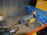 Pvc werkkoffer, boorhamer powerplus powx11831, slijpschijf metabo (defect), ophanging bonrath en mad, 2 led werflampen - afbeelding 2 van  12