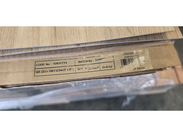 Pvc zelf te verlijmen 52m² - afbeelding 2 van  3