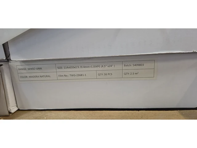 Pvc zelfklevend visgraat 25m² - afbeelding 3 van  3