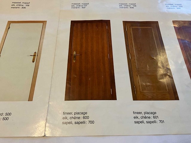 Pype 600 massieve houten binnendeur (3x) - afbeelding 1 van  3