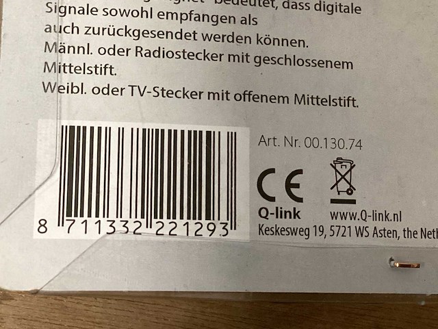 Q-link coax contactdoos inbouw (8x) - afbeelding 5 van  5