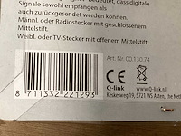 Q-link coax contactdoos inbouw (8x) - afbeelding 5 van  5