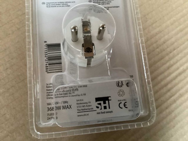 Q-link dominostekker met dubbele usb lader (192x) - afbeelding 4 van  4