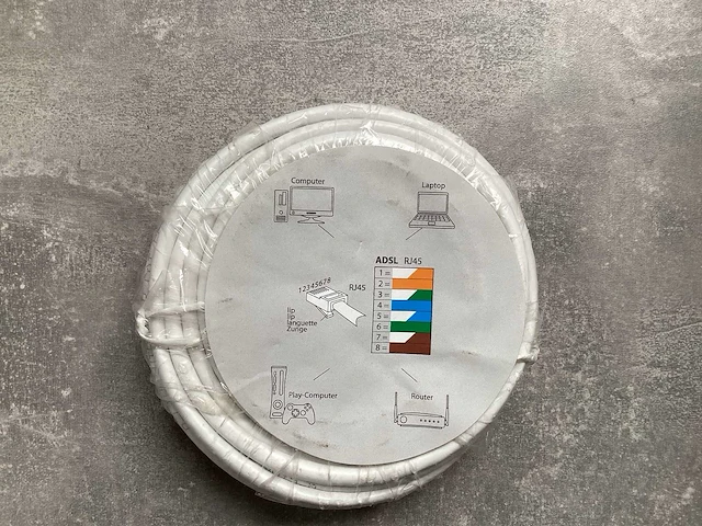 Q-link internet kabel. 10m, cat 5e (35x) - afbeelding 3 van  4