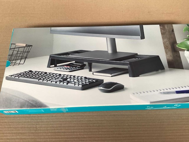 Q-link monitorstandaard, zwart (10x) - afbeelding 3 van  5