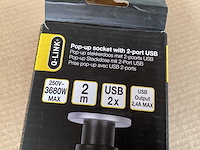 Q-link pop up socket met usb lader (8x) - afbeelding 2 van  4