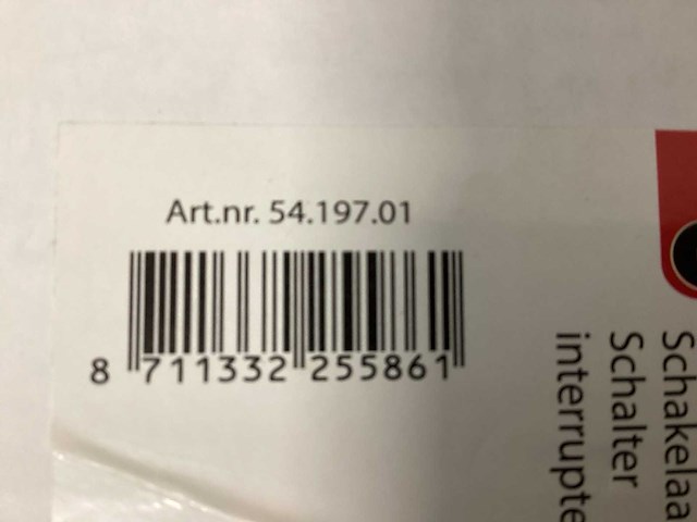 Q-link s-line schakelaar inbouw antraciet (10x) - afbeelding 6 van  6