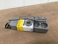 Q-link stekkerdoos, textiel snoer, 1.5 meter (12x) - afbeelding 1 van  4