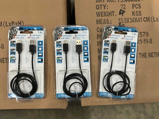 Q-link usb - usb-c 2.0 laadkabel 1 meter (144x) - afbeelding 2 van  5