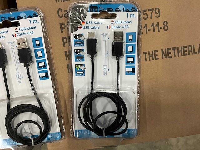 Q-link usb - usb-c 2.0 laadkabel 1 meter (144x) - afbeelding 3 van  5