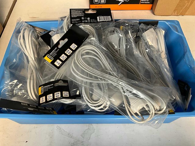 Q-link verlengkabel 3 meter wit (20x) - afbeelding 1 van  5