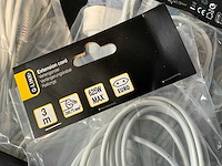 Q-link verlengkabel 3 meter wit (20x) - afbeelding 3 van  5