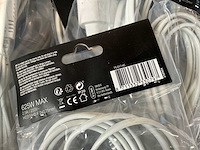 Q-link verlengkabel 3 meter wit (20x) - afbeelding 4 van  5