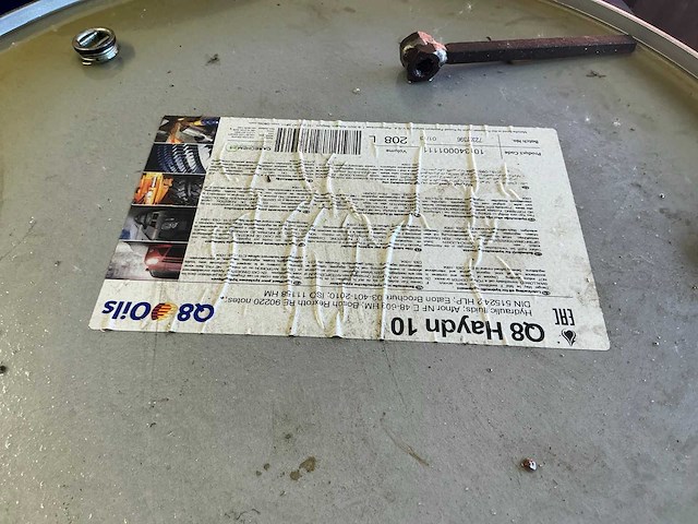 Q8 haydn 10 vat hydraulische olie - afbeelding 2 van  2